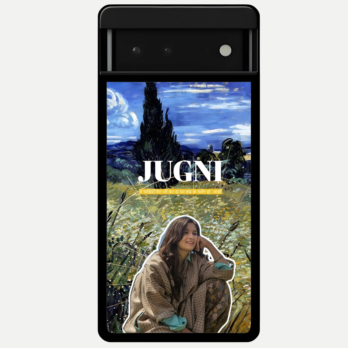  Jugni Soul Vibes Glass Case For Google Pixel 6 back cover – full design glossy printed glass finish