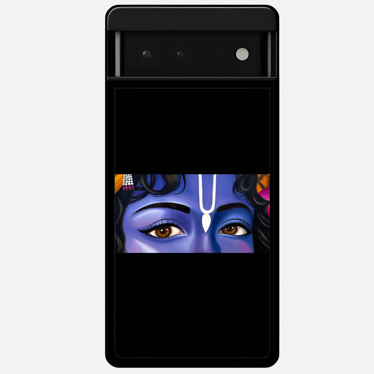  Krishna Eye Glass Case For Google Pixel 6 back cover – full design glossy printed glass finish