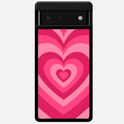  Layered Love Hearts Glass Case For Google Pixel 6 back cover – full design glossy printed glass finish