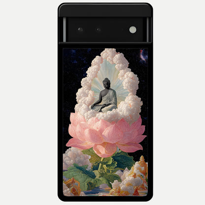  Lotus Divine Peace Glass Case For Google Pixel 6 back cover – full design glossy printed glass finish