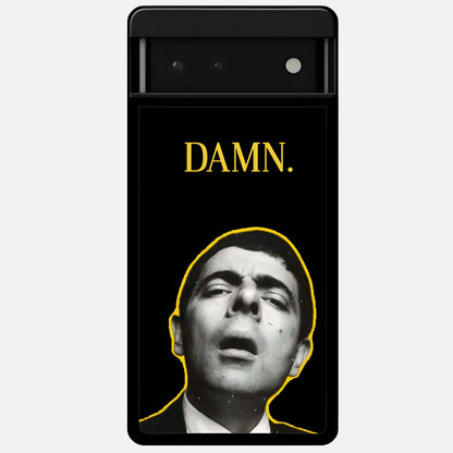  Mr Bean Damn Glass Case For Google Pixel 6 back cover – full design glossy printed glass finish