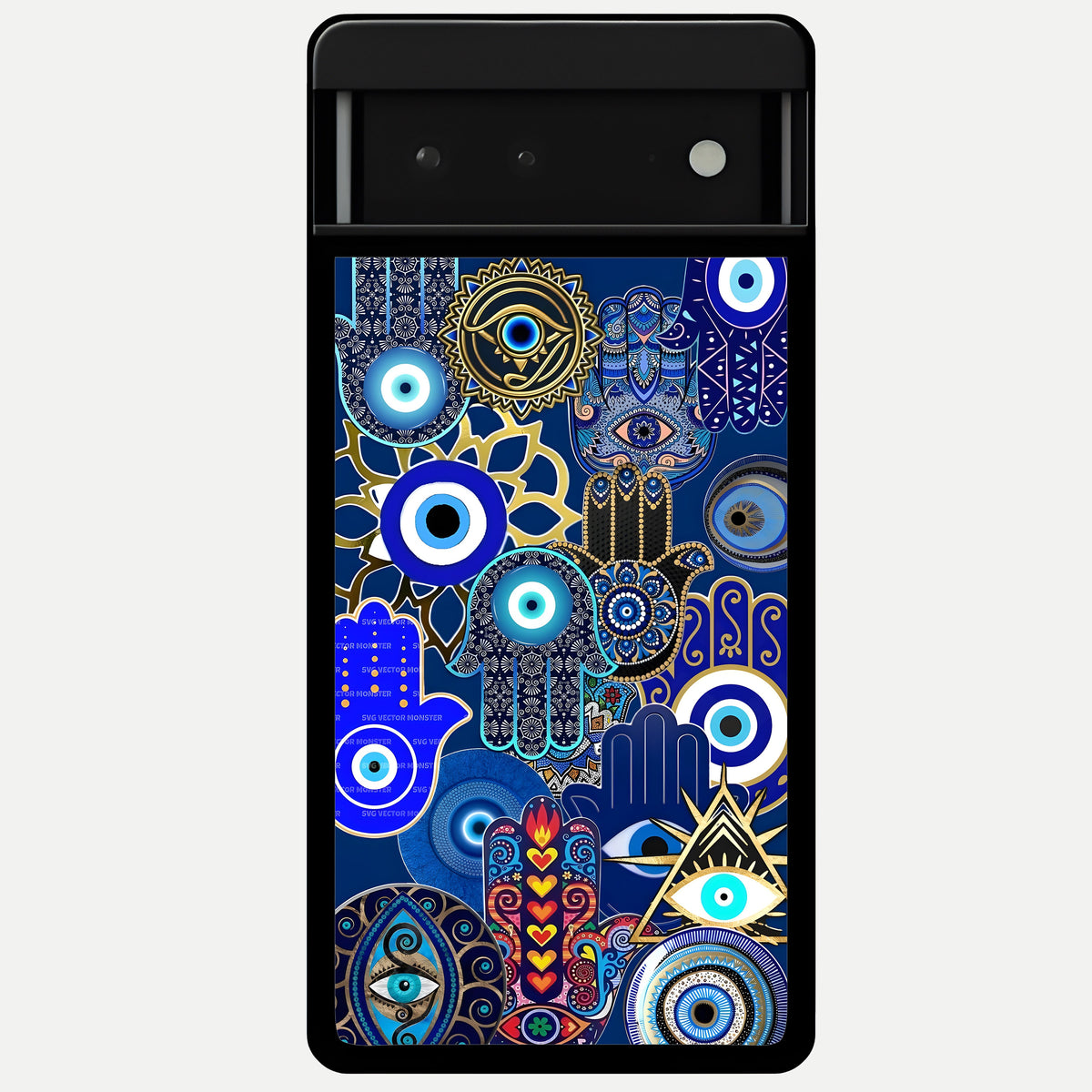  Mystic Palm Guard Glass Case For Google Pixel 6 back cover – full design glossy printed glass finish