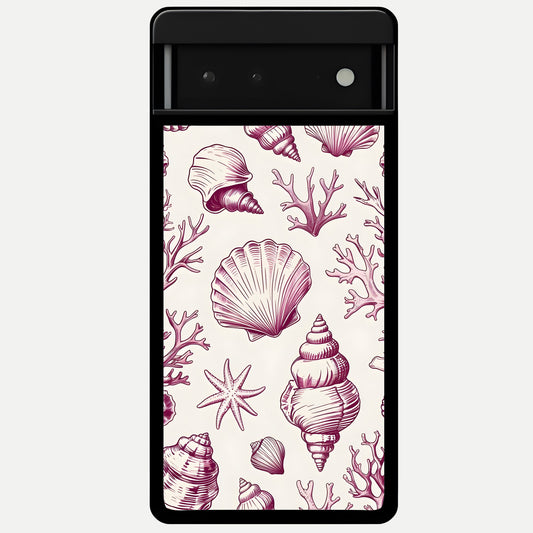  Pink Power Sparks Glass Case For Google Pixel 6 back cover – full design glossy printed glass finish