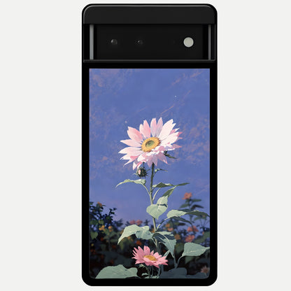  Pink Shells Outline Glass Case For Google Pixel 6 back cover – full design glossy printed glass finish
