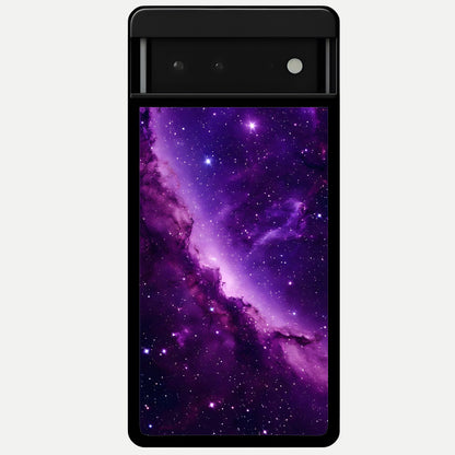  Purple Shade Sky Glass Case For Google Pixel 6 back cover – full design glossy printed glass finish