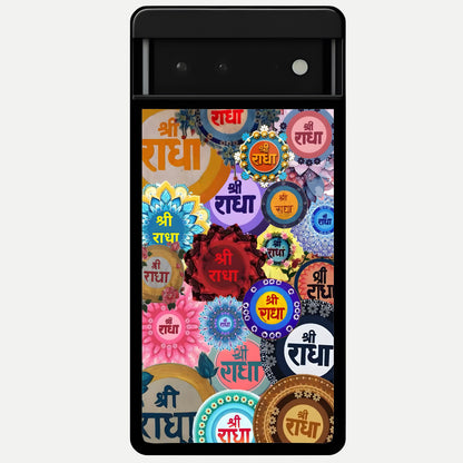  Radha Divine Bloom Glass Case For Google Pixel 6 back cover – full design glossy printed glass finish