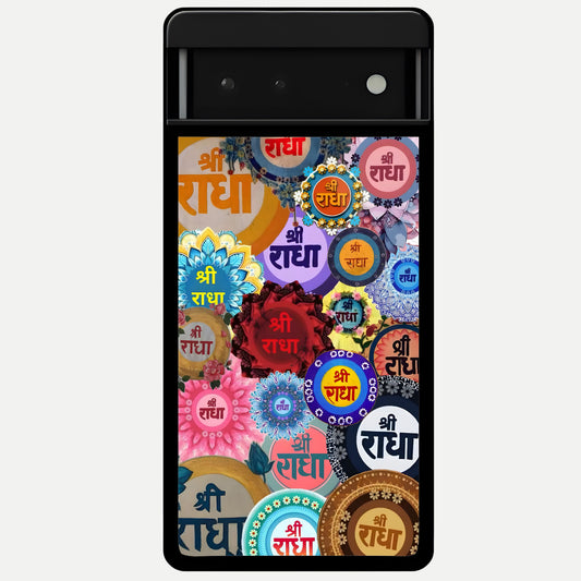  Radha Divine Bloom Glass Case For Google Pixel 6 back cover – full design glossy printed glass finish