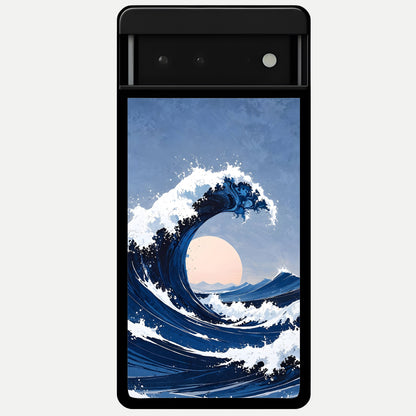  Rising Tide Power Glass Case For Google Pixel 6 back cover – full design glossy printed glass finish