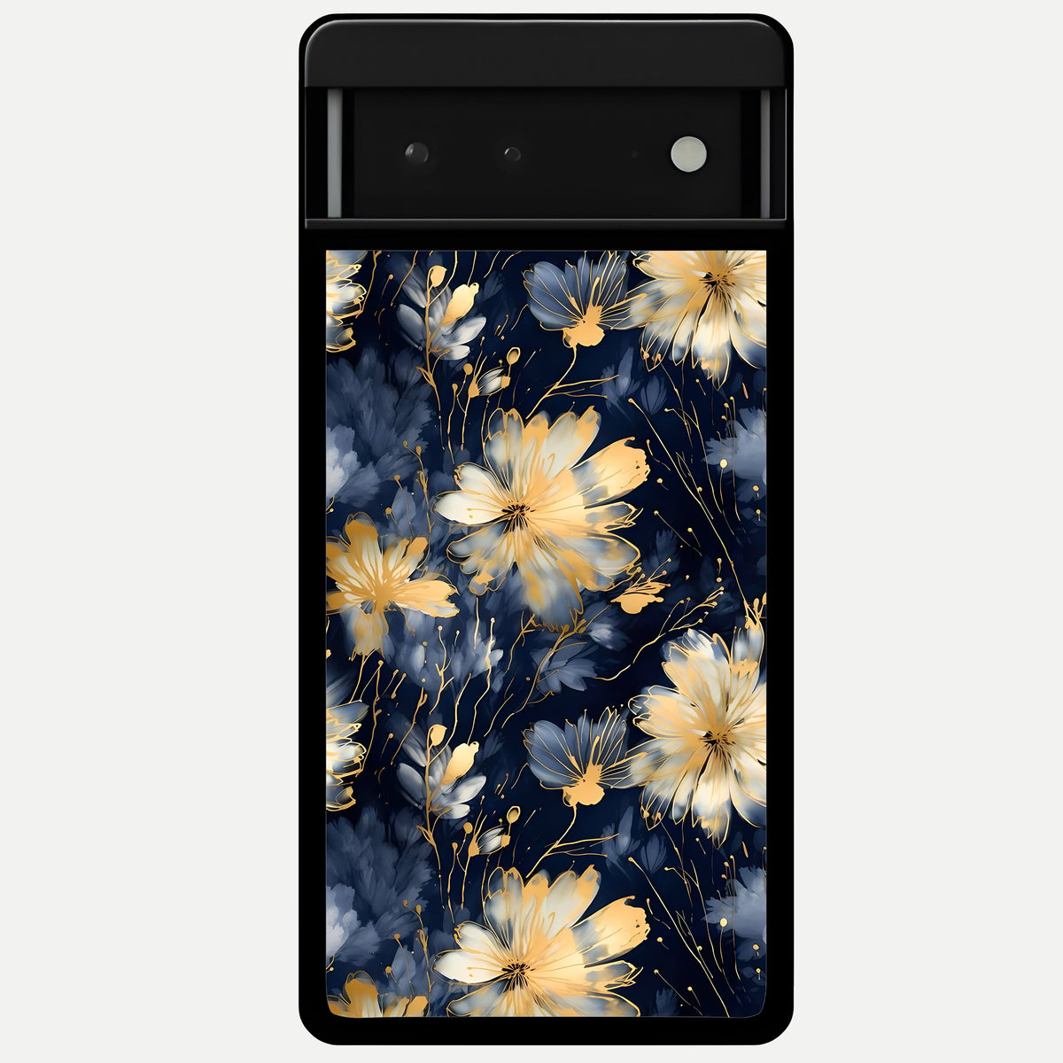  Royal Petal Dream Glass Case For Google Pixel 6 back cover – full design glossy printed glass finish