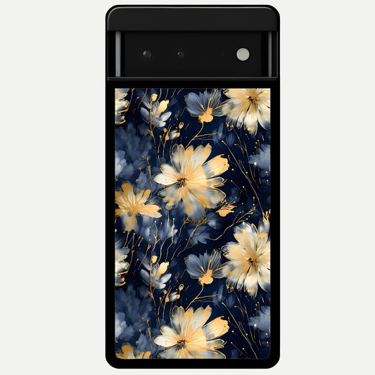  Royal Petal Dream Glass Case For Google Pixel 6 back cover – full design glossy printed glass finish