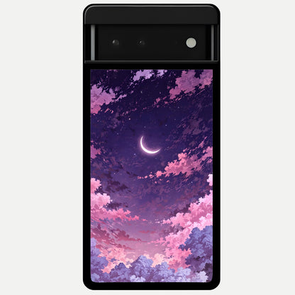  Sky Drift Clouds Glass Case For Google Pixel 6 back cover – full design glossy printed glass finish