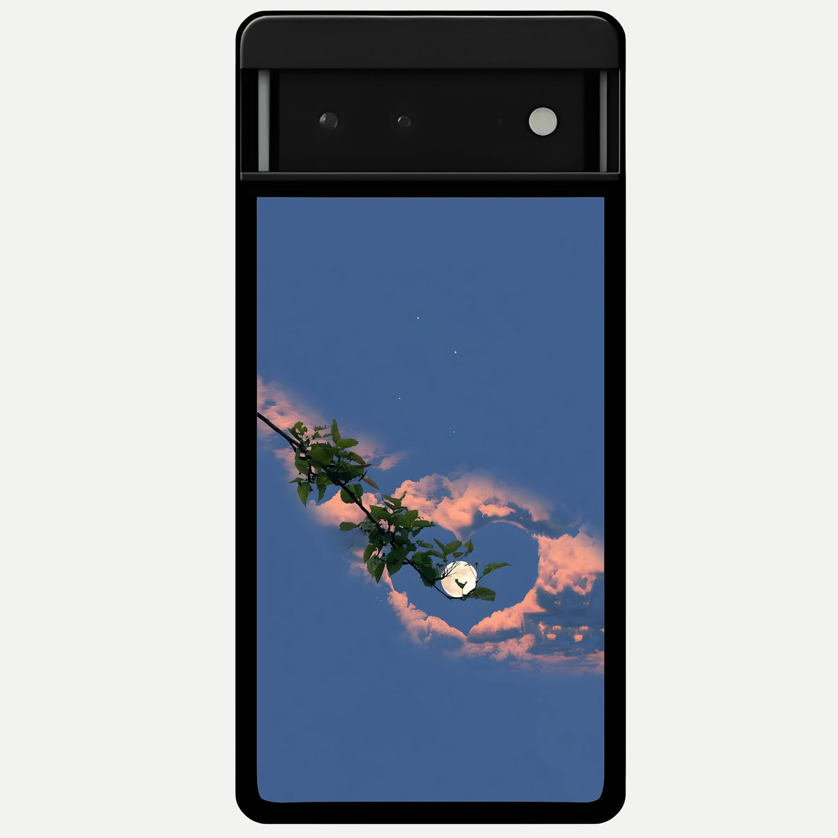  Sky Under Tree Glass Case For Google Pixel 6 back cover – full design glossy printed glass finish