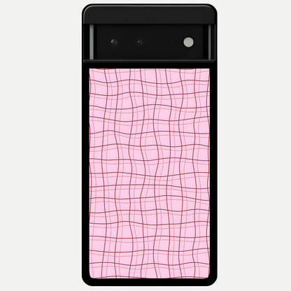  Soft Grid Bliss Glass Case For Google Pixel 6 back cover – full design glossy printed glass finish