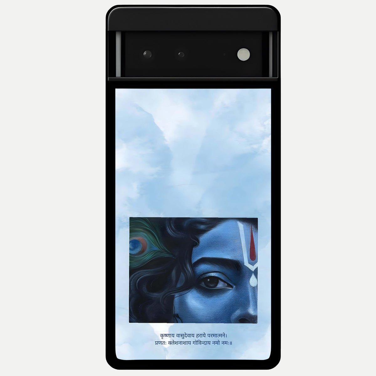  Spiritual Krishna Glass Case For Google Pixel 6 back cover – full design glossy printed glass finish