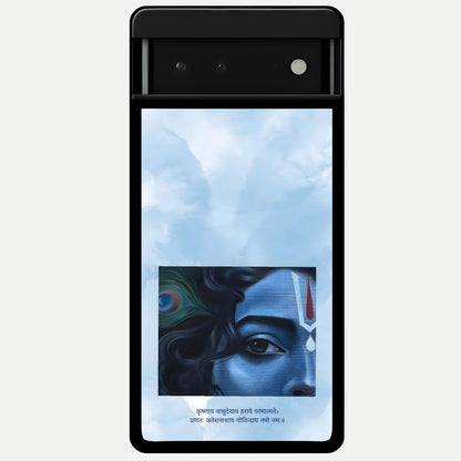  Spiritual Krishna Glass Case For Google Pixel 6 back cover – full design glossy printed glass finish