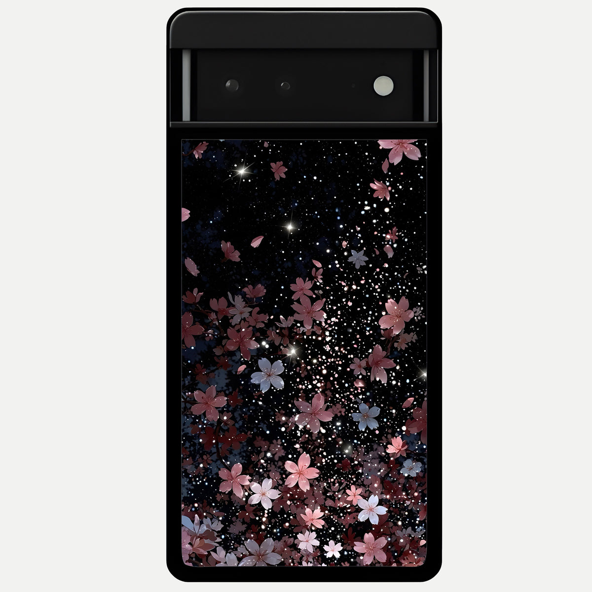  Starlit Flower Dreams Glass Case For Google Pixel 6 back cover – full design glossy printed glass finish