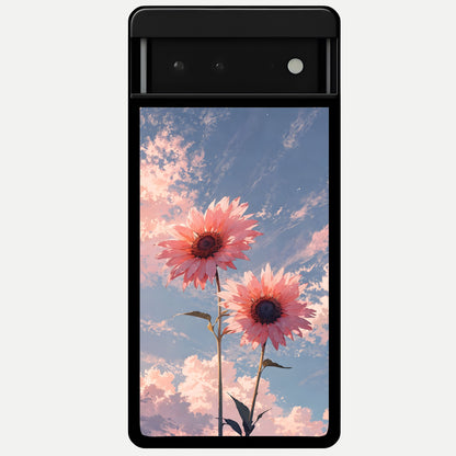  Sun Moon Balance Glass Case For Google Pixel 6 back cover – full design glossy printed glass finish