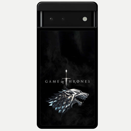  Throne Wolf Legacy Glass Case For Google Pixel 6 back cover – full design glossy printed glass finish