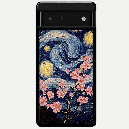  Van Gogh Scenery Glass Case For Google Pixel 6 back cover – full design glossy printed glass finish