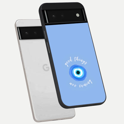  Bright Future Ahead phone case For Google Pixel 6 showing premium glass back cover with detailed artwork