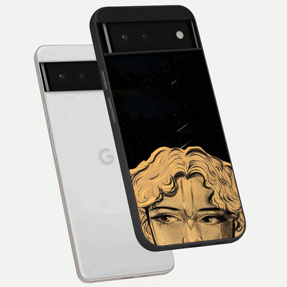  Celestial Gods Plan phone case For Google Pixel 6 showing premium glass back cover with detailed artwork