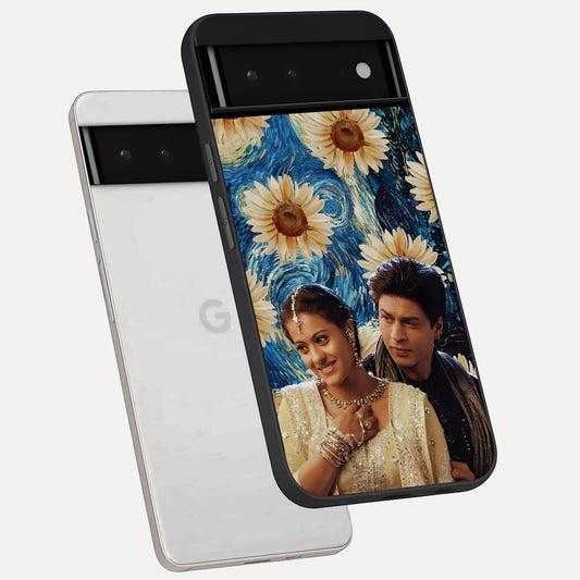  Eternal Love Story phone case For Google Pixel 6 showing premium glass back cover with detailed artwork