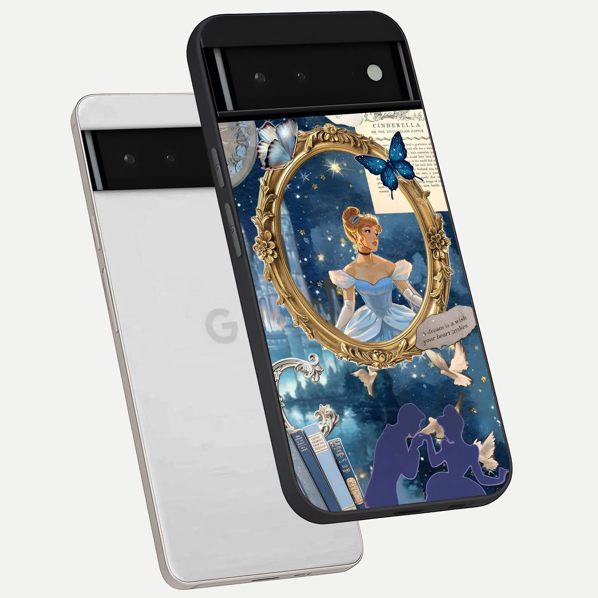  Midnight Queen phone case For Google Pixel 6 showing premium glass back cover with detailed artwork