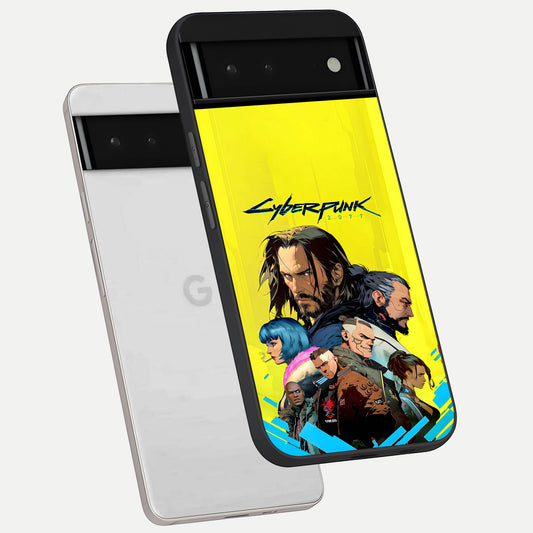  Neon Rebel Genesis phone case For Google Pixel 6 showing premium glass back cover with detailed artwork