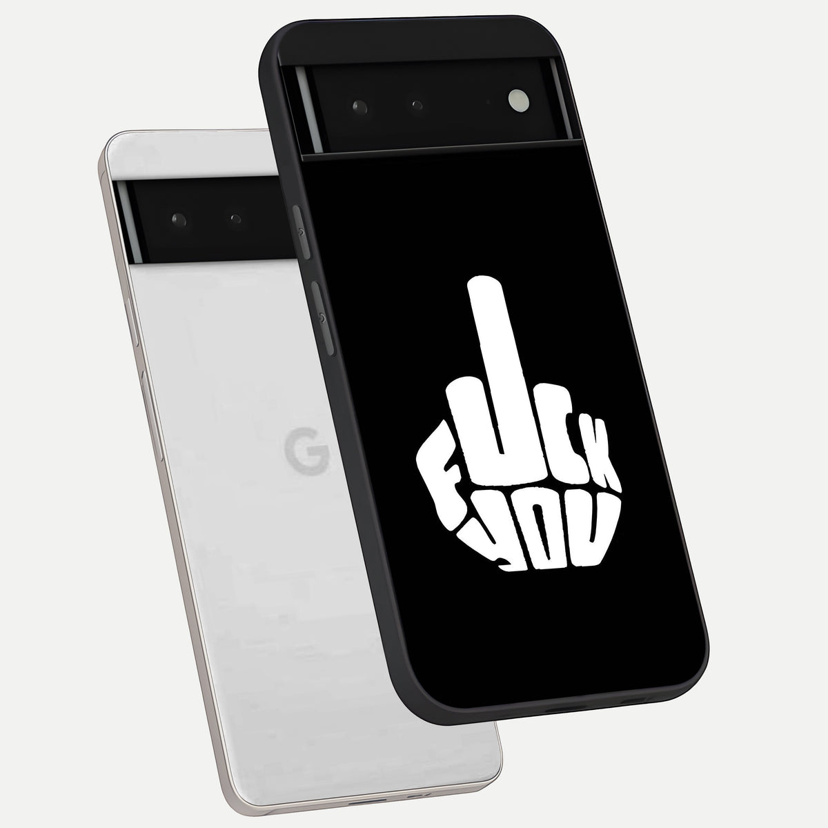  Rebel Mode On phone case For Google Pixel 6 showing premium glass back cover with detailed artwork