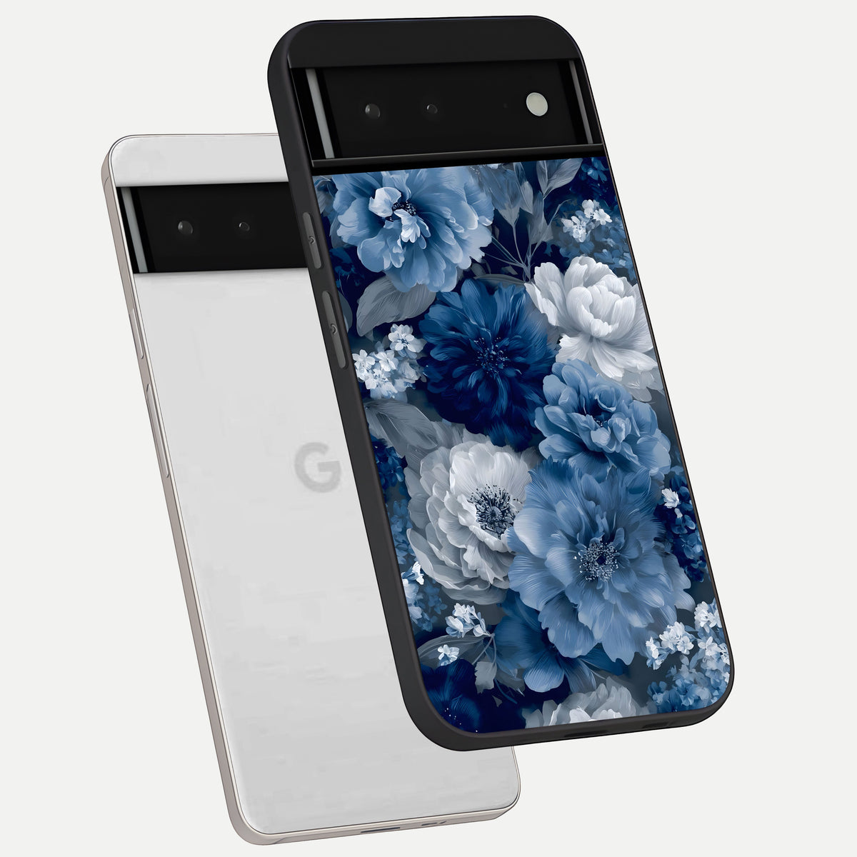  Royal Bloom Garden phone case For Google Pixel 6 showing premium glass back cover with detailed artwork