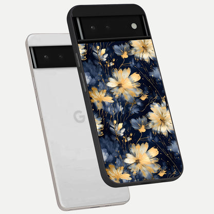  Royal Petal Dream phone case For Google Pixel 6 showing premium glass back cover with detailed artwork