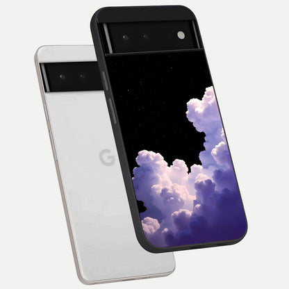  Starlit Night Whispers phone case For Google Pixel 6 showing premium glass back cover with detailed artwork