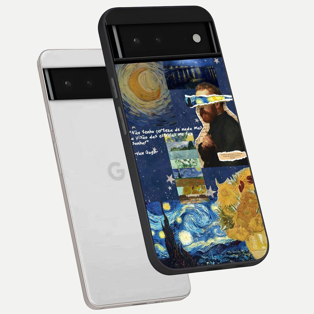  Starry Dream Vision phone case For Google Pixel 6 showing premium glass back cover with detailed artwork
