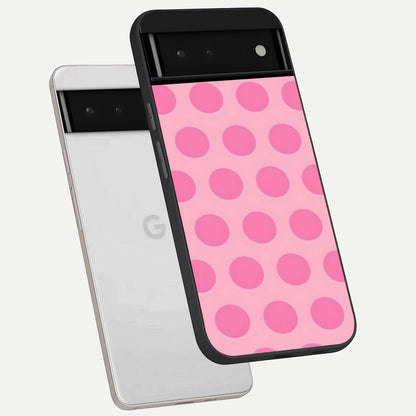 Sweet Dot Dreams phone case For Google Pixel 6 showing premium glass back cover with detailed artwork