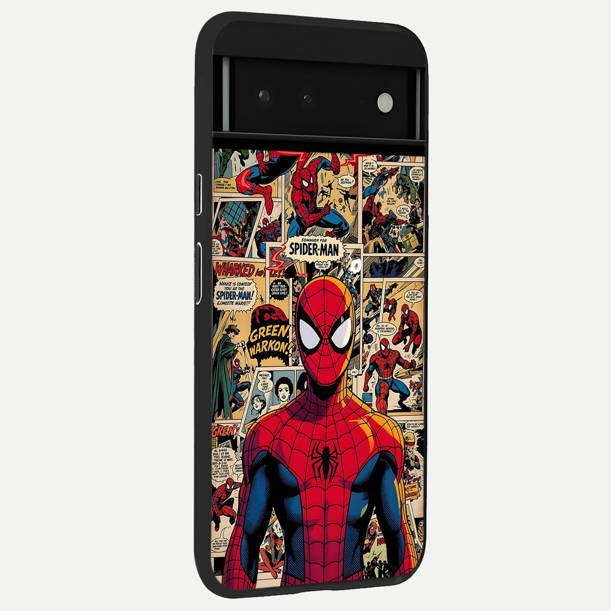  Aesthetic Spider back cover For Google Pixel 6 slim fit glass case with vibrant aesthetic design