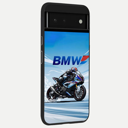 BMW Power Drift back cover For Google Pixel 6 slim fit glass case with vibrant aesthetic design