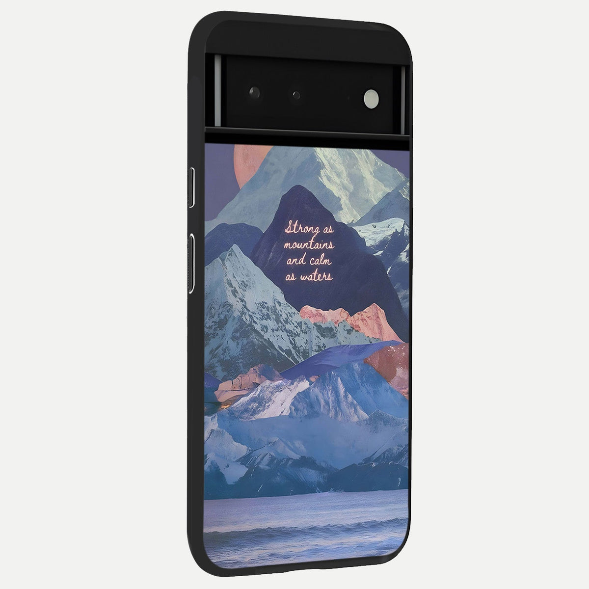  Celestial Mountain Calm back cover For Google Pixel 6 slim fit glass case with vibrant aesthetic design