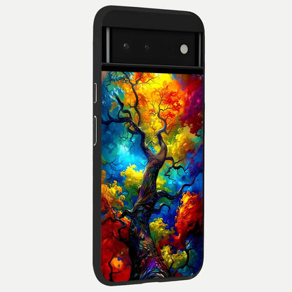  Colorful Soda Bottles back cover For Google Pixel 6 slim fit glass case with vibrant aesthetic design