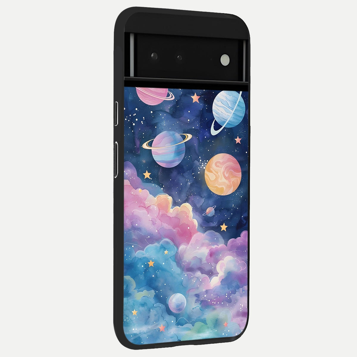  Cosmic Planet Dreams back cover For Google Pixel 6 slim fit glass case with vibrant aesthetic design