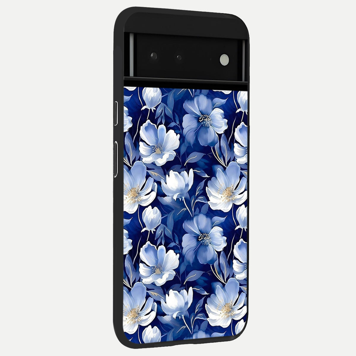  Cute Floral Patterns back cover For Google Pixel 6 slim fit glass case with vibrant aesthetic design