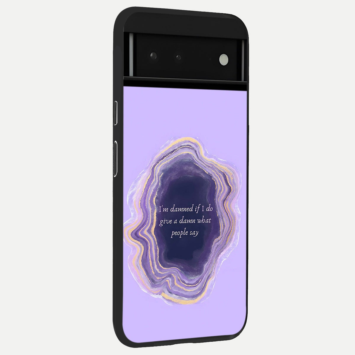  Damned People Quote back cover For Google Pixel 6 slim fit glass case with vibrant aesthetic design