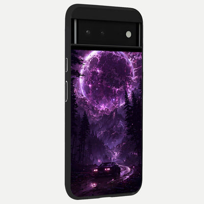  Eternal Cosmic Drive back cover For Google Pixel 6 slim fit glass case with vibrant aesthetic design