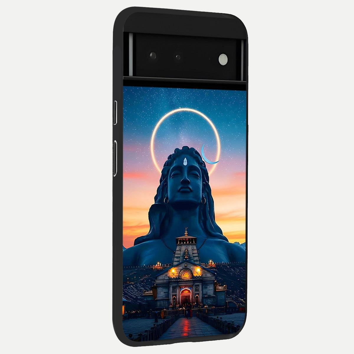 Eternal Shiva Aura back cover For Google Pixel 6 slim fit glass case with vibrant aesthetic design