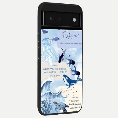  Faithful Ocean Promise back cover For Google Pixel 6 slim fit glass case with vibrant aesthetic design