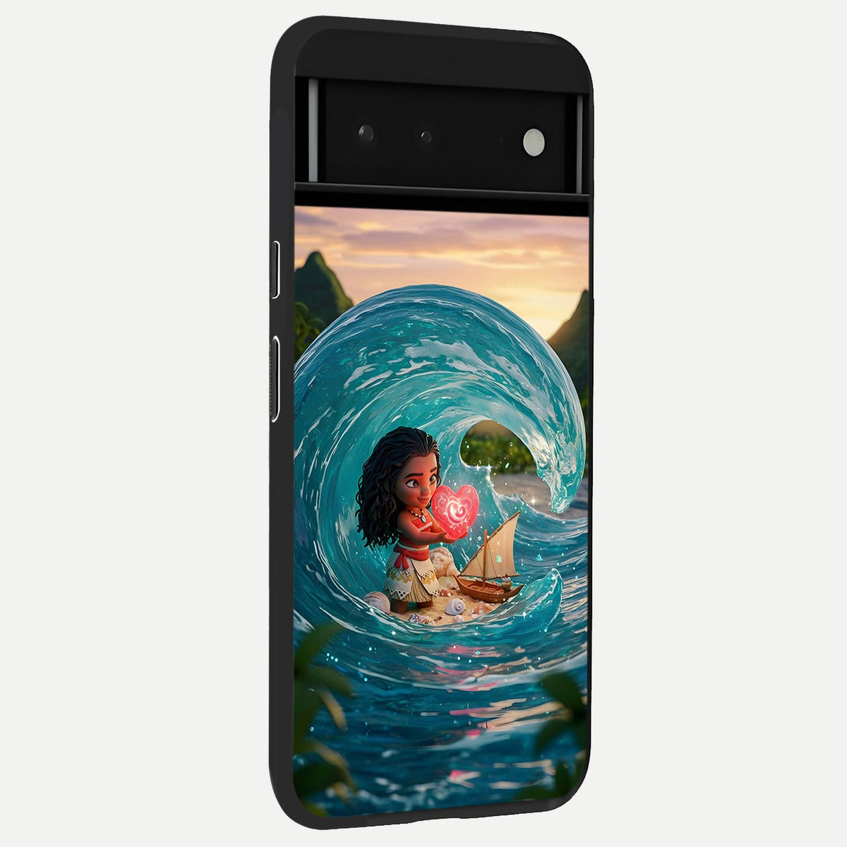  Heart of Ocean back cover For Google Pixel 6 slim fit glass case with vibrant aesthetic design