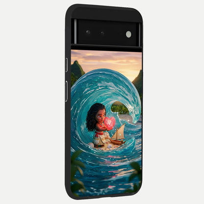  Heart of Ocean back cover For Google Pixel 6 slim fit glass case with vibrant aesthetic design