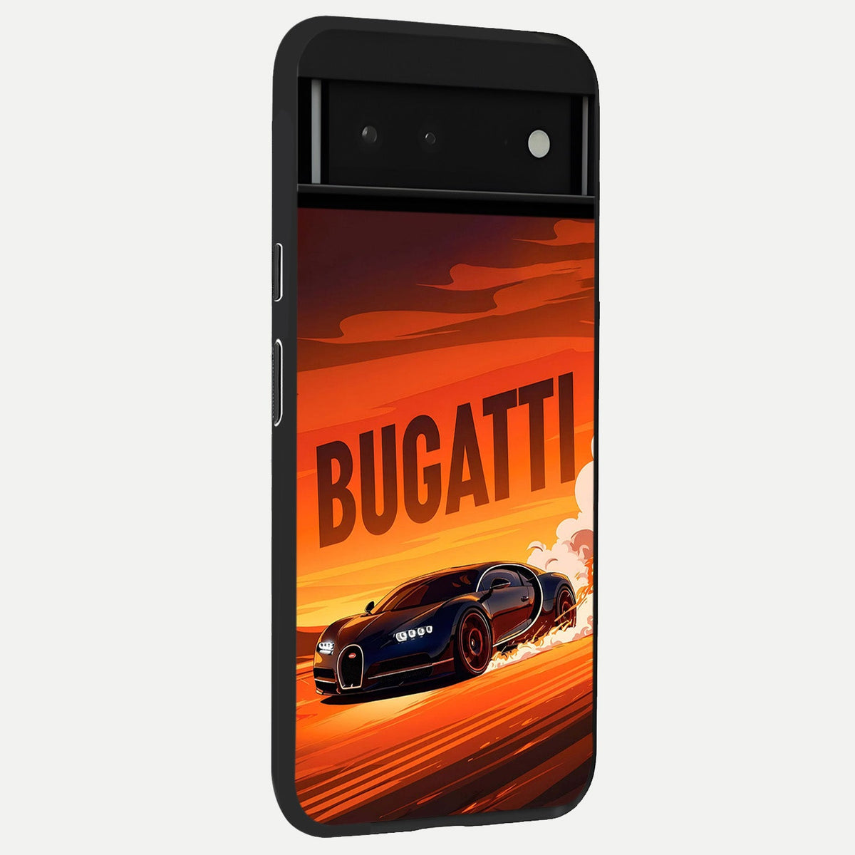  Inferno Bugatti Storm back cover For Google Pixel 6 slim fit glass case with vibrant aesthetic design