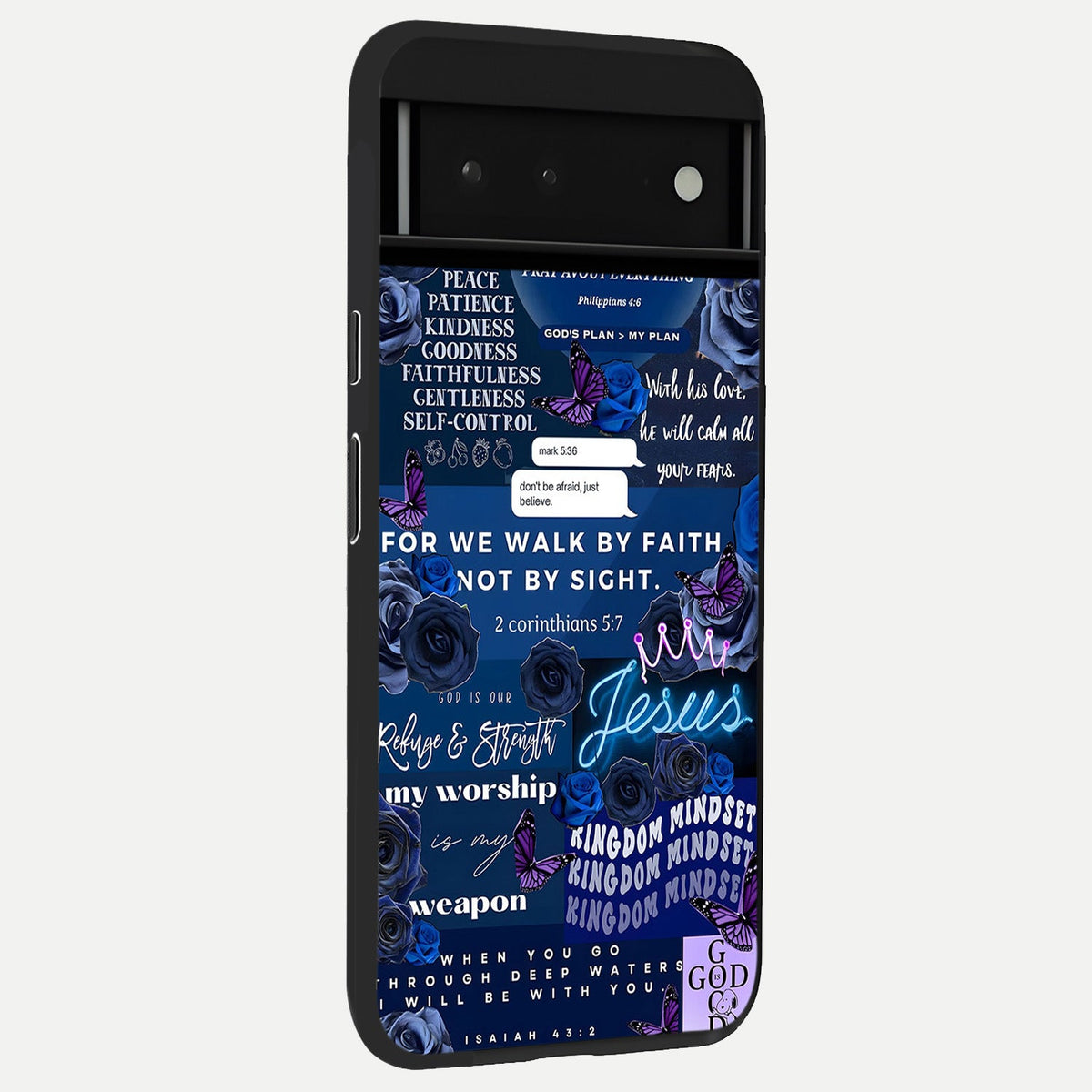  Kingdom Faith Glow back cover For Google Pixel 6 slim fit glass case with vibrant aesthetic design