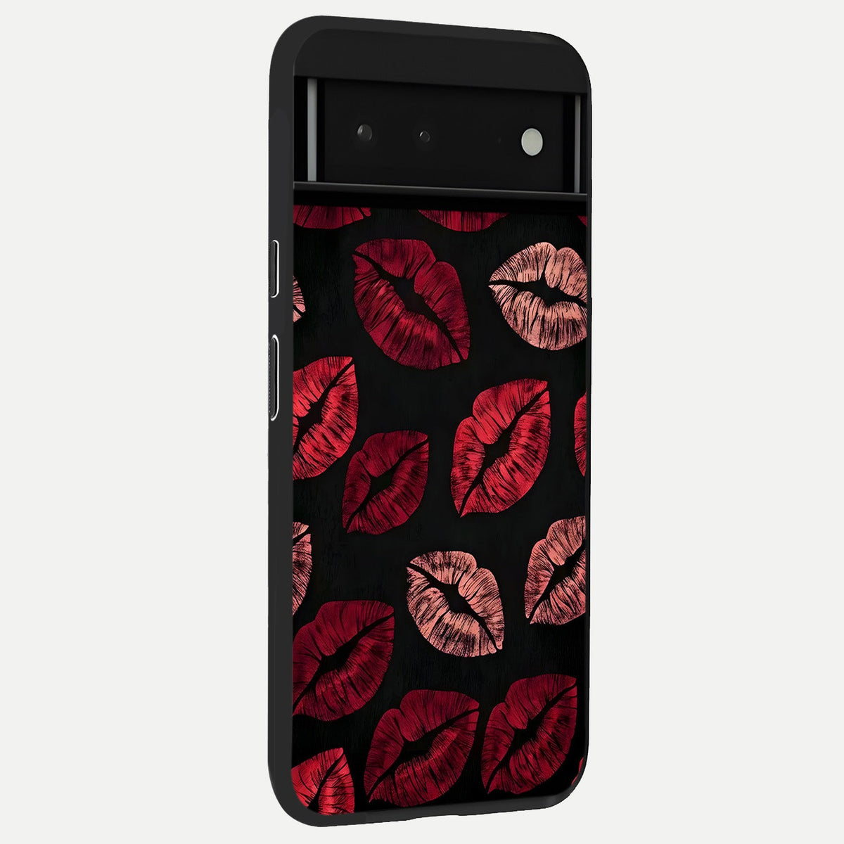  Midnight Kiss Love back cover For Google Pixel 6 slim fit glass case with vibrant aesthetic design