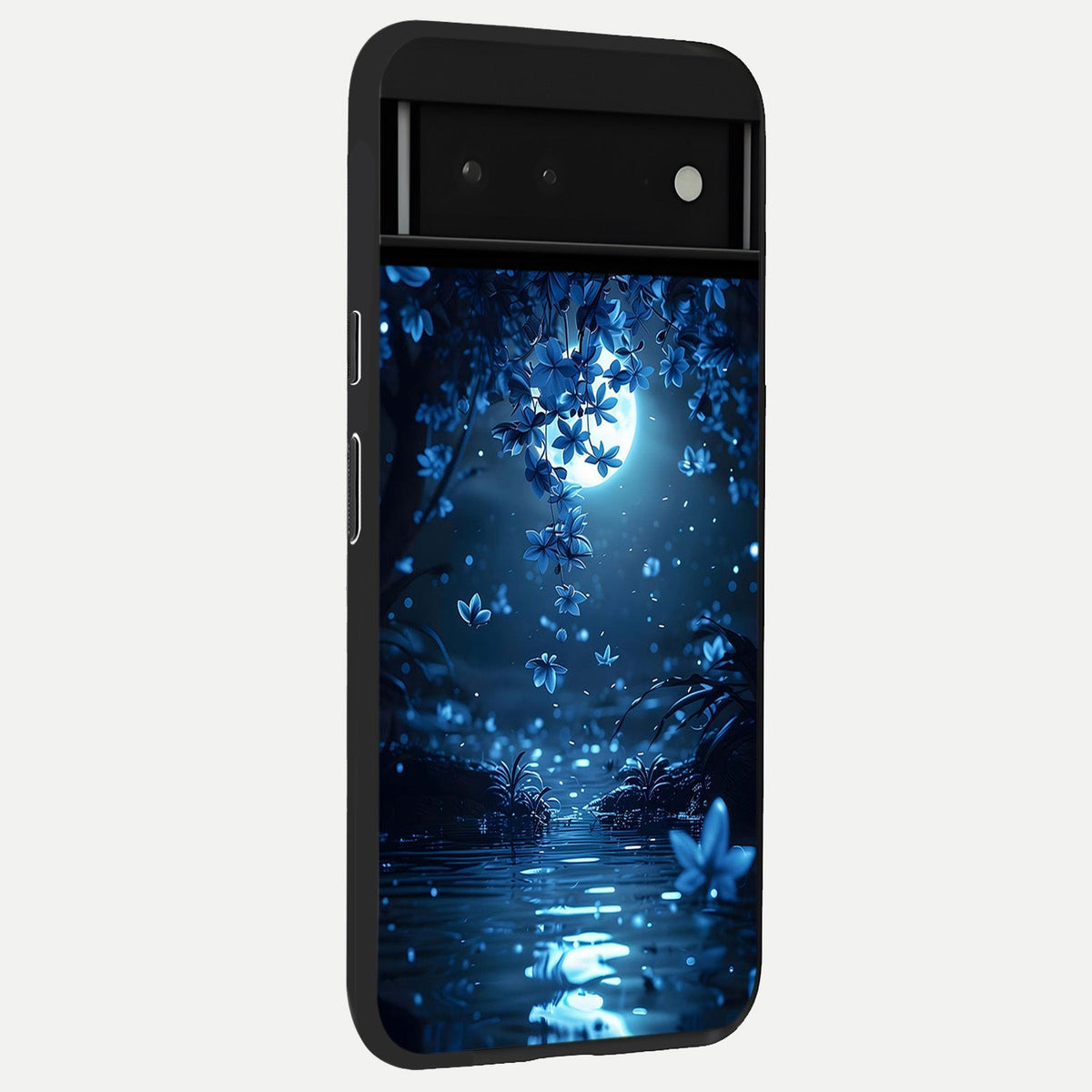  Moonlight Petal Dream back cover For Google Pixel 6 slim fit glass case with vibrant aesthetic design